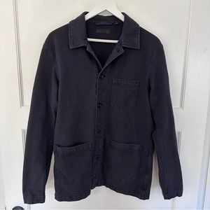 Uniqlo Washed Jersey Chore Coat